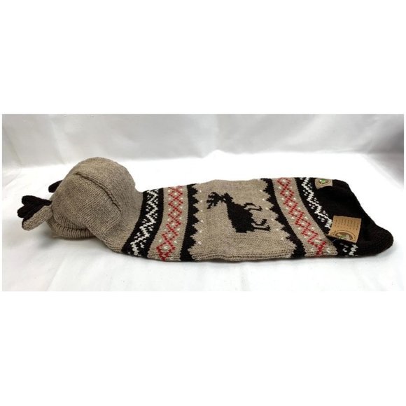 Chilly Dog Hand-Knit Organic Wool Moose Hoodie NWT - Picture 6 of 14